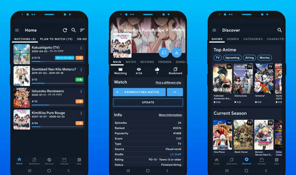 Memilih Aplikasi Streaming Anime Berbagai aplikasi streaming anime di layar ponsel