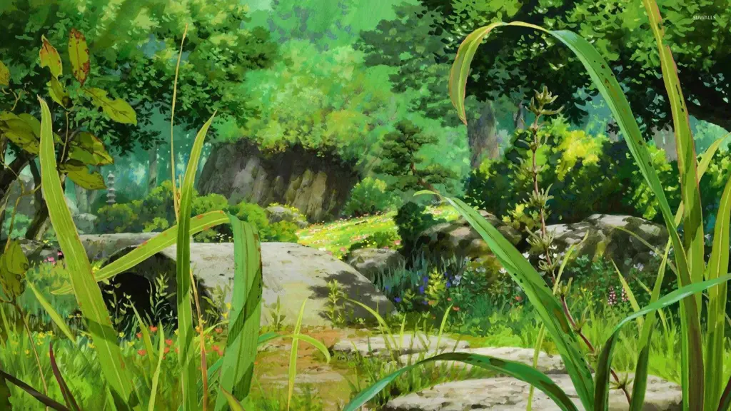 Pemandangan indah yang mungkin muncul di anime Campione Pemandangan khas anime Jepang