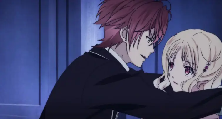 Adegan menarik dari anime Diabolik Lovers Gambar cuplikan anime Diabolik Lovers