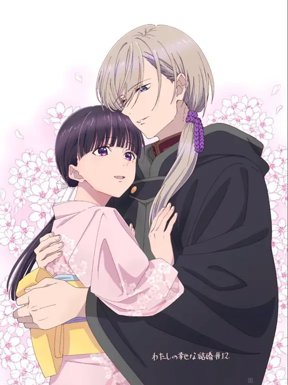 Miyo dan Kiyoka dalam Anime My Happy Marriage Adegan anime My Happy Marriage yang memperlihatkan Miyo dan Kiyoka bersama