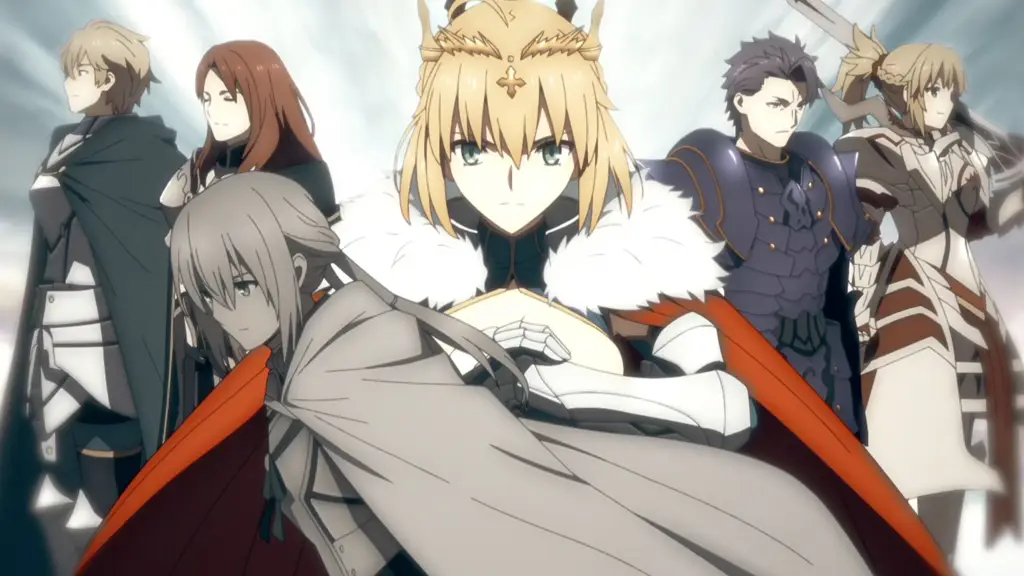 Penggemar menikmati anime Fate Grand Order Babylonia Gambar penggemar menonton Fate Grand Order Babylonia