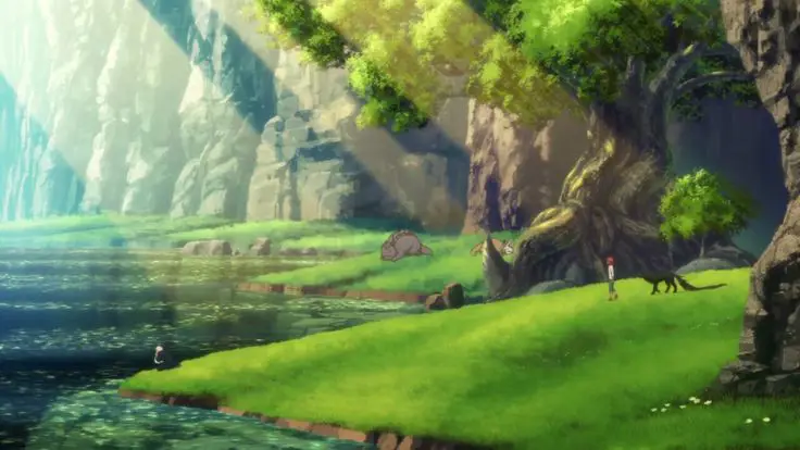 Pemandangan Indah Gambar pemandangan dari anime Mahoutsukai no Yome