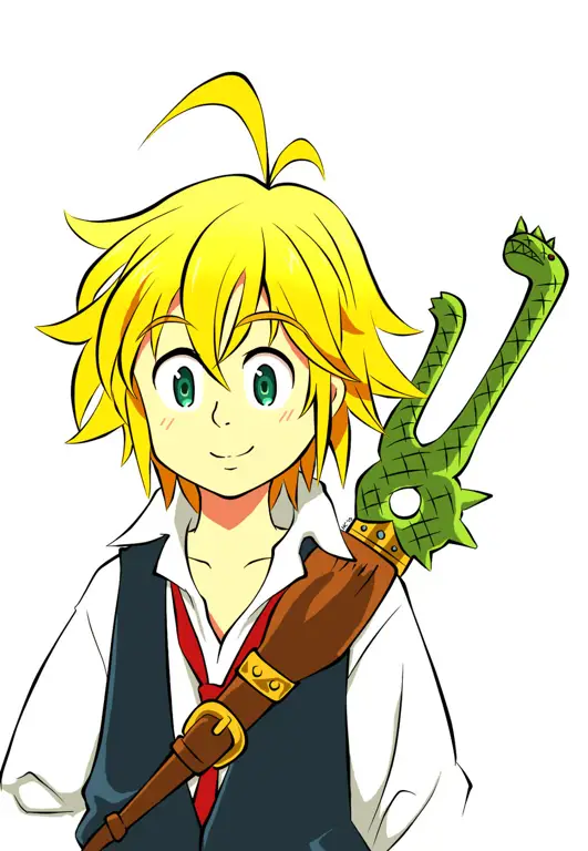 Meliodas, sang pemimpin Seven Deadly Sins Karakter Meliodas dari anime Seven Deadly Sins