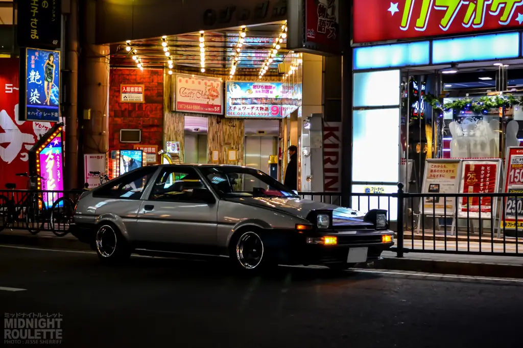 Mobil AE86 Trueno Gambar mobil AE86 Trueno, mobil ikonik dalam anime Wangan Midnight