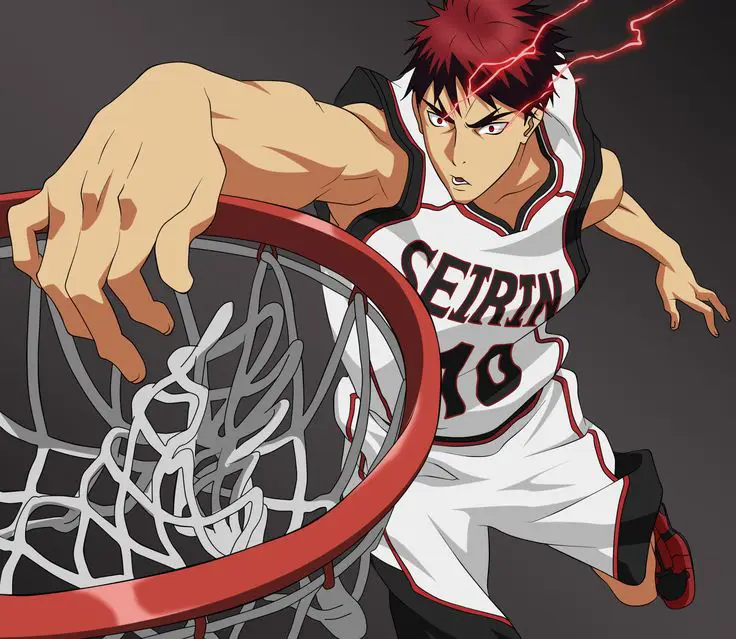 Suasana pertandingan basket yang menegangkan dalam anime Adegan pertandingan basket anime