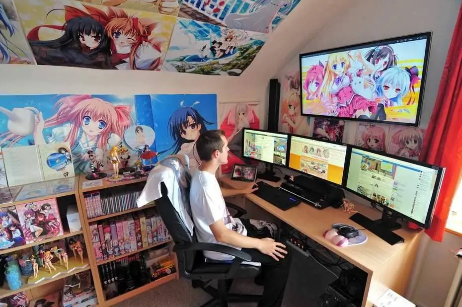 Siapkan tempat menonton yang nyaman Suasana nyaman untuk menonton anime