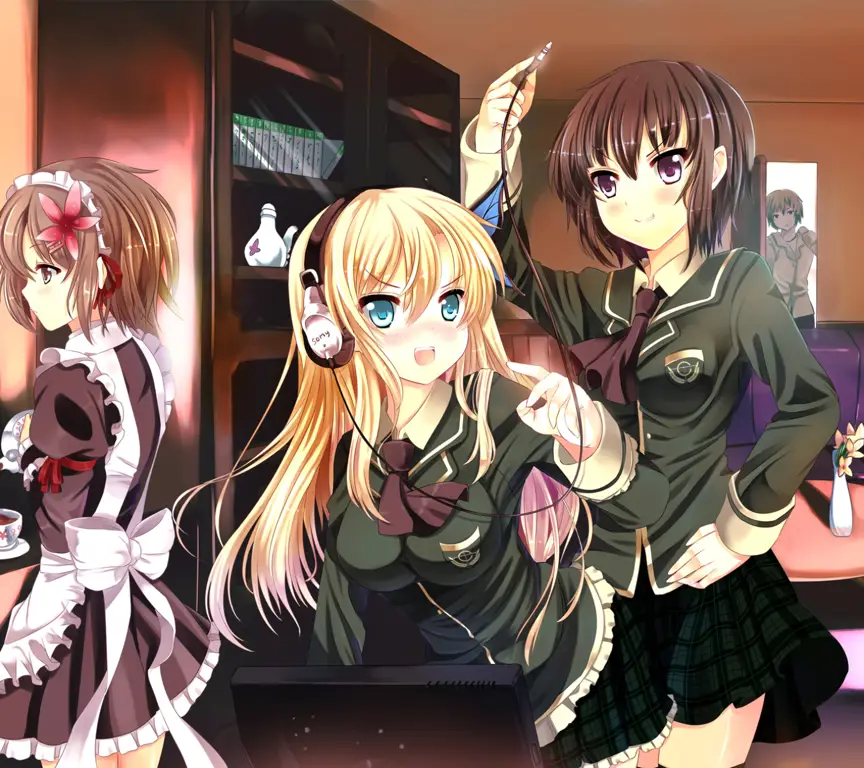 Karakter Utama dalam Boku wa Tomodachi ga Sukunai Gambar Kodaka Hasegawa dan Yozora Mikazuki