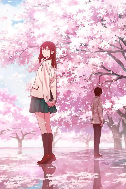 Adegan Menarik dari Anime Screenshot adegan dari anime Kimi no Suizou wo Tabetai