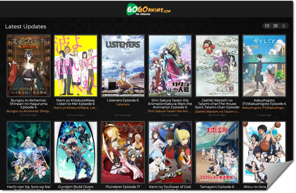 Rekomendasi Situs Web Anime Terbaik Situs web anime terbaik