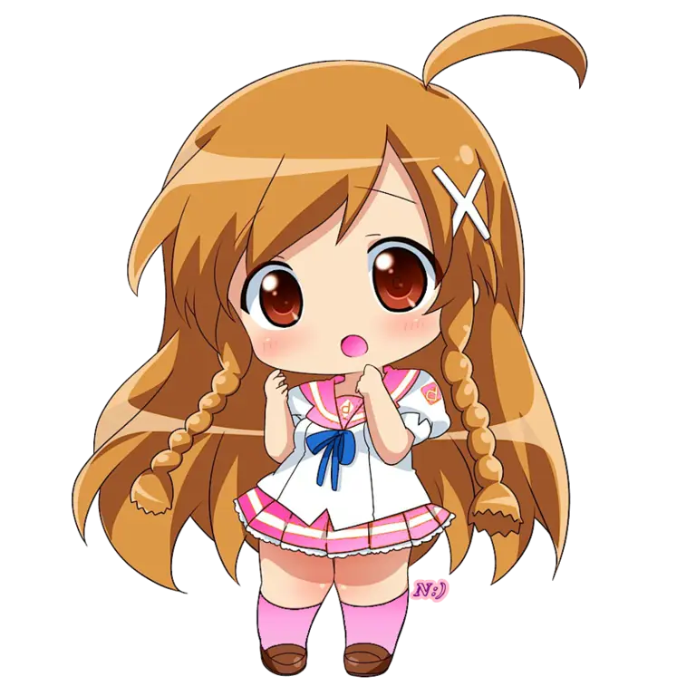Kualitas gambar anime chibi yang jernih Gambar cuplikan anime chibi dengan kualitas tinggi