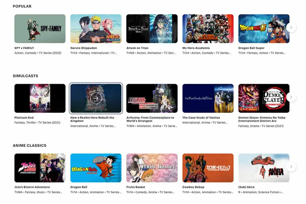 Layanan Streaming Anime Terbaik Perbandingan berbagai layanan streaming anime terbaik