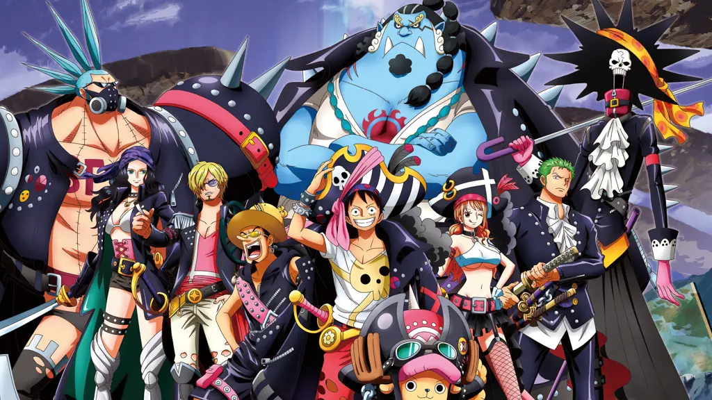 Momen Menyenangkan Karakter One Piece Karakter One Piece menonton anime bersama