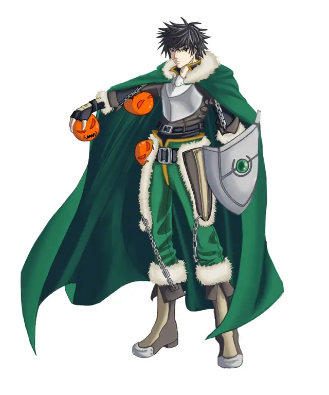 Karakter utama Naofumi Iwatani Karakter utama Naofumi Iwatani dari Shield Hero